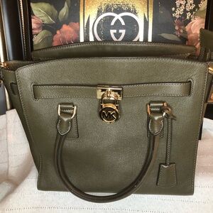 Michael Kors Olive Satchel Bag
